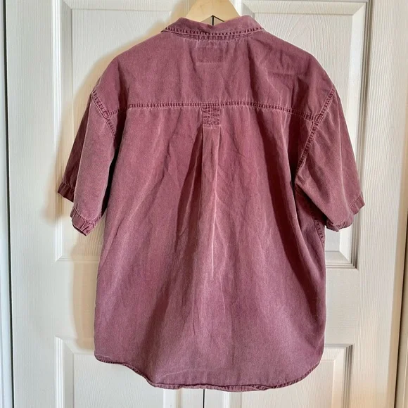 Vintage Bugle Boy Button Up Shirt | 90s Short Sleeve Cotton | M - Picture 4 of 8